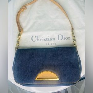 Dior Malice Pearl Denim Shoulder bag